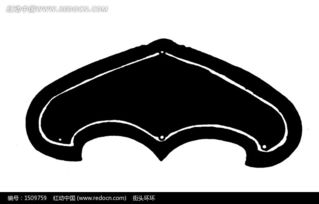 黑底蝙蝠型图案矢量素材AI免费下载 编号1509759 红动网 