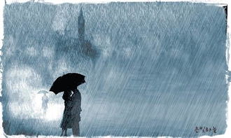 关于雨的画和诗句