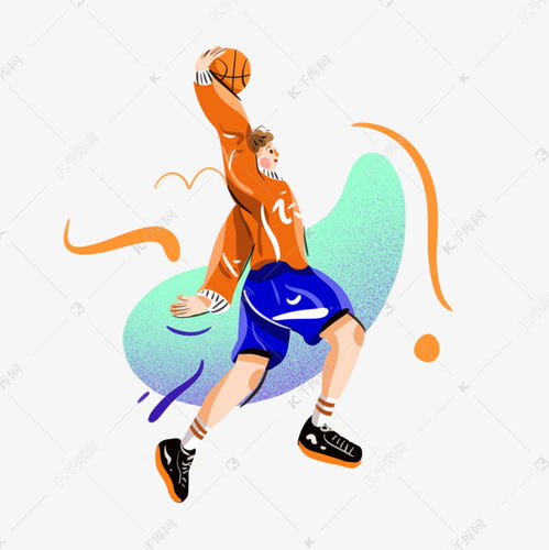 运动男孩打篮球手绘插画png免抠素材图片免费下载 千库网 