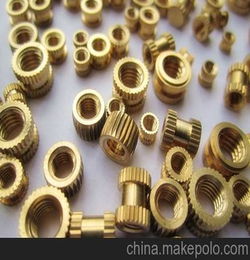 中山嵌件铜螺母 压花注塑铜螺母 直纹铜螺母生产厂家