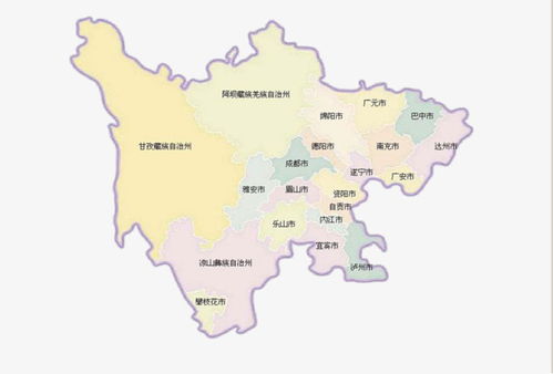 四川地图和行政区域划分素材图片免费下载 高清卡通手绘png 千库网 图片编号6734949 