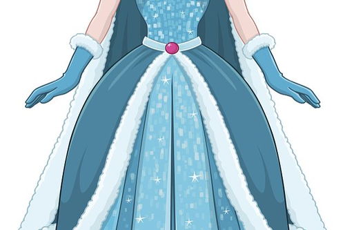 冰雪奇缘里的冰雪公主的裙子长什么样子 
