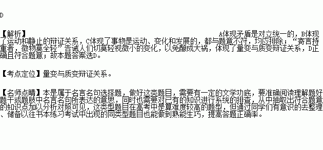 量变与质变名言