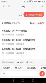 如何在手机版同花顺中查看股票公司的财务报表