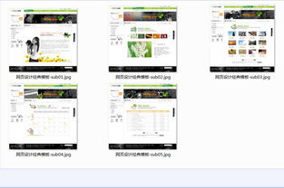 经典韩版网页设计模板素材