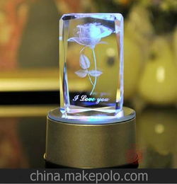 厂家直销 水晶玫瑰花音乐盒 生日礼物创意水晶星座 情人节礼物 水晶工艺品 
