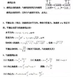 高二物理上学期必考知识点总结