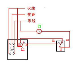 两个开关一个插座接法图(室内灯具插座接线图解)