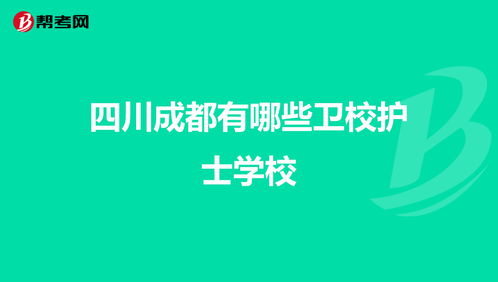 成都有哪些护士职高学校比较好