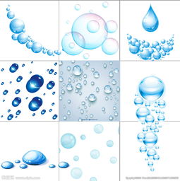 蓝色水球素材图片 
