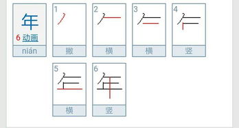 年字的笔画 