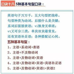 掌握19个考点口诀,玩转初中英语 告别死记硬背