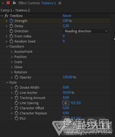 TextEvo 文字标题弹跳动画效果AE插件 V2.0.1 绿色版 