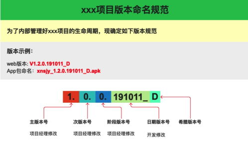 产品版本命名规范