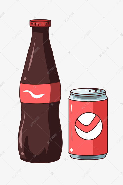 夏季可乐瓶子插画素材图片免费下载 千库网 