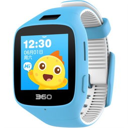 360儿童手表6C智能拍照电话手表 智能语音 防丢GPS定位 儿童手表6C W703 彩屏电话手表 天空蓝预售智能手表产品图片2 