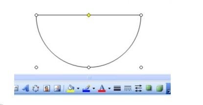 在word中如何画半圆 