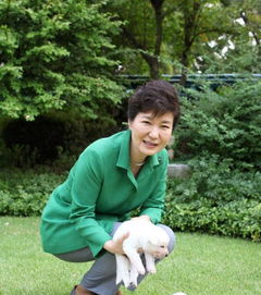 韩国总统网上秀爱犬 取名和平 统一 