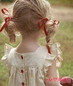 小女孩较短头发扎辫子发型图片 中短头发小孩扎辫子发型 发型师姐 