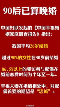 中国妇联 我国平均26岁结婚 90后现在都已算晚婚