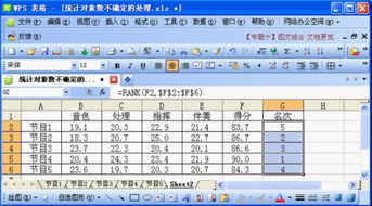 WPS表格技巧 对象数不确定的成绩统计