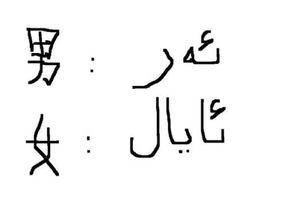 男人用维语怎么写 