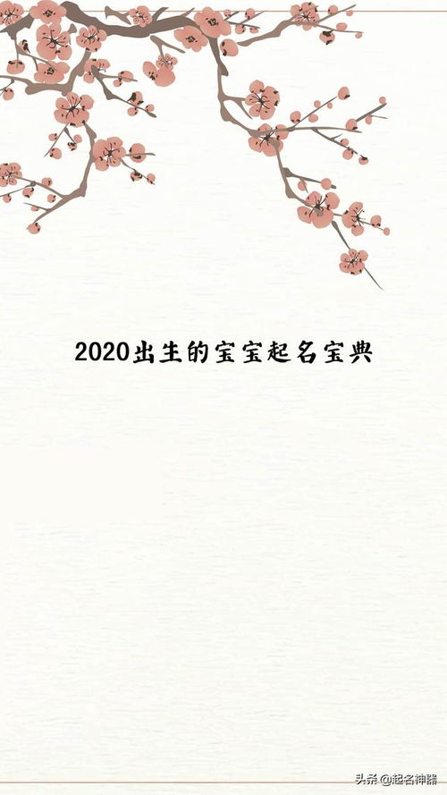 陪你跨年 2020生的宝宝这样起名,一出生就福星高照 仙人之姿