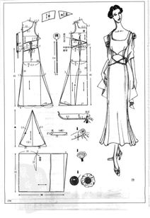 纸样丨连衣裙 中式服装的图纸资料整理