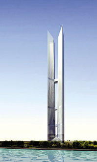 效果图:韩国仁川计划修建高达614米的双子大楼。(来源:广州日报)