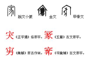 家在中国古代文字中有哪些写法,文字背后的意义 