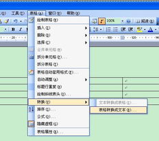 怎样把word里面的表格换成文字 