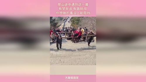 爬山途中遇到这一幕,有梦就追 有路就闯 ,你想做的事没人能阻挡