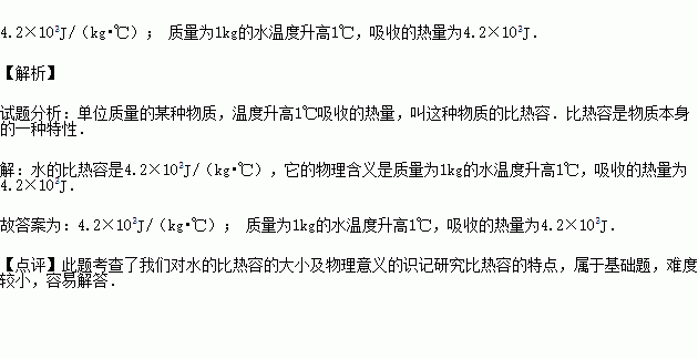 物理中的比热容是什么意思？