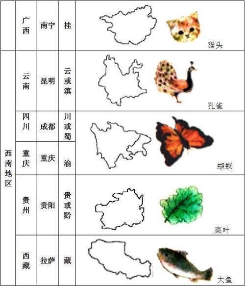 趣味地理 形象思维记忆 省会地图