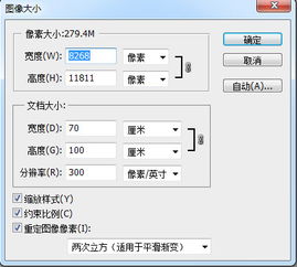 求助ps大师怎么调整海报尺寸,像素, 