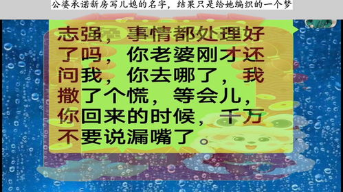 公婆承诺新房写儿媳的名字,结果只是给她编织的一个梦