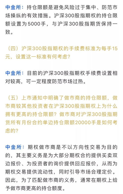 股指期权上市九大事项明确 每次下单上限20手,交易限额也有规定