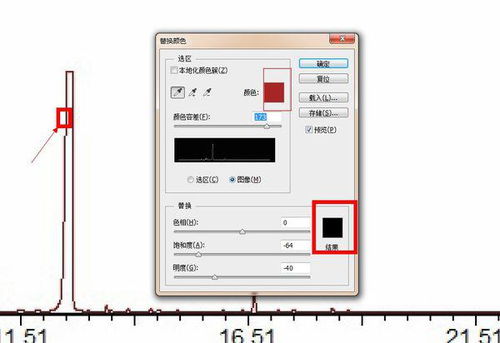 怎样用ps将图片里的线变成黑色 