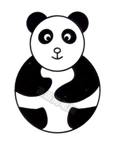 熊猫简笔画怎么画 