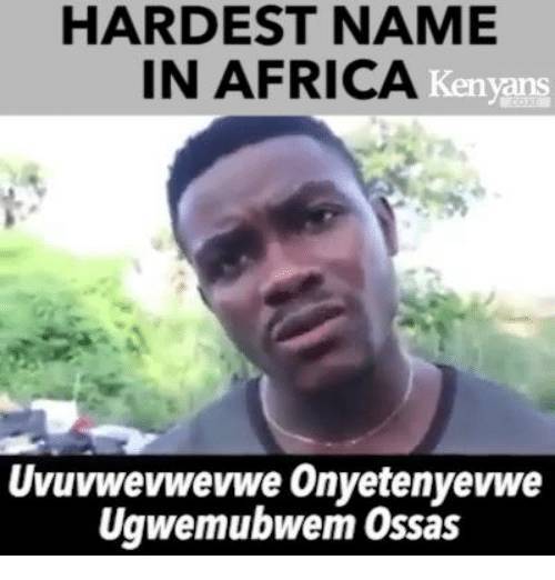 非洲人的名字太奇葩,听他们说10遍还是记不住啊 