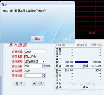 为什么我在股票上委托时会出现：委托数量不是买卖单位的整数倍]的字样？