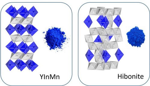 陨石蓝 科学家在陨石矿物中发现新蓝色颜料 晶体结构扭曲似绳结