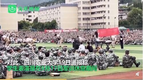 四川农业大学军训舞蹈(四川农大军训期间舞蹈表演被批尺度过大,你是如何看待此事的)