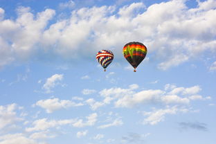 热气球,天空,气球,多彩,热,空气,篮,浮动,飞行,节日 