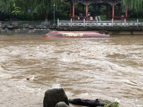 博山下暴雨发洪水淹没冲毁一座桥 还有