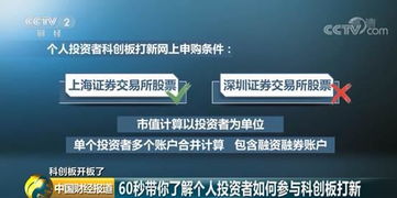 60秒 带你秒懂个人投资者如何参与科创板打新