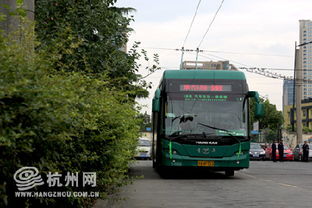 杭州 公交188路无轨 电车 全线开跑 线路走向与K 