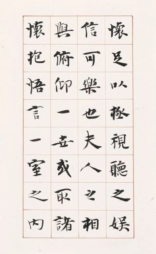 行楷 兰亭序 ,字字洞达