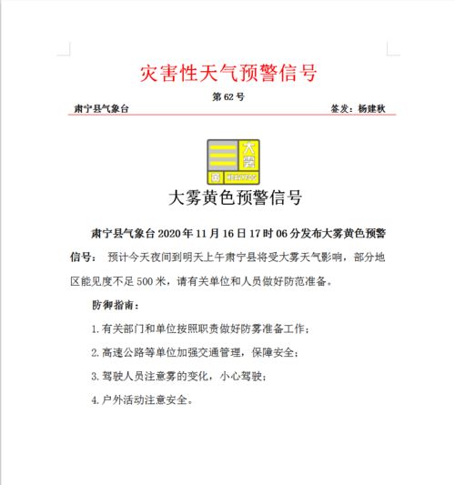 肃宁融媒 中雨 降温 不光冷空气来肃宁了,大雾也来了