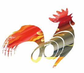 2017 红色鸡2017PNG素材 90设计 